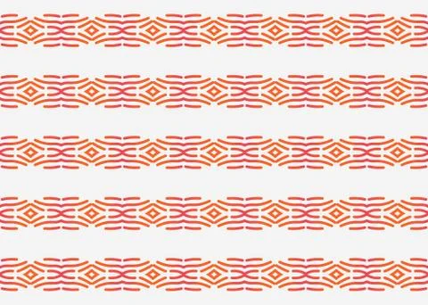 Seamless geometric pattern design illustration. Background texture. In orange Stock Illustration