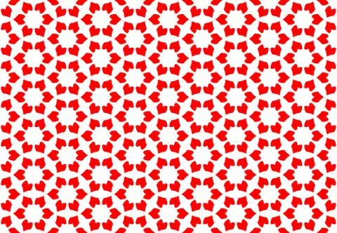 Seamless geometric pattern design illustration. Background texture. In red, w Stock Illustration