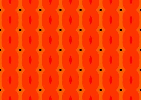 Seamless geometric pattern design illustration. Background texture. In orange Stock Illustration