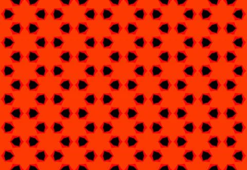 Seamless geometric pattern design illustration. Background texture. In orange Stock Illustration