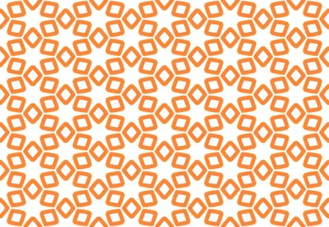 Seamless geometric pattern design illustration. Background texture. In orange Stock Illustration