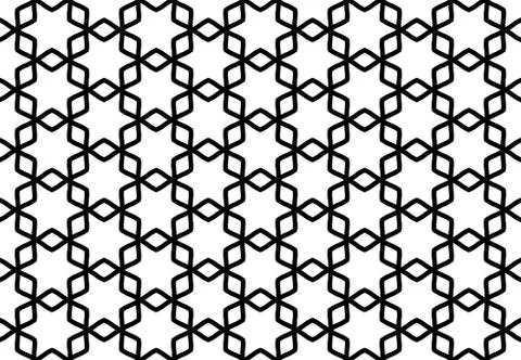 Seamless geometric pattern design illustration. Background texture. In white, Stock Illustration