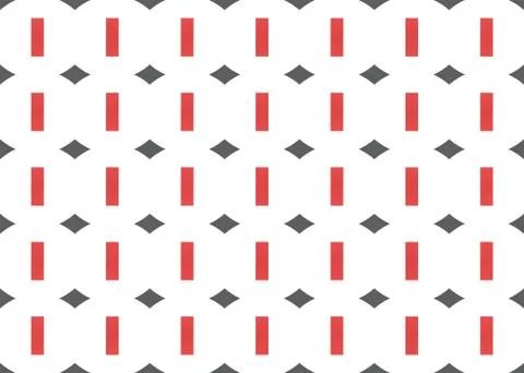 Seamless geometric pattern design illustration. Background texture. In red, b Stock Illustration