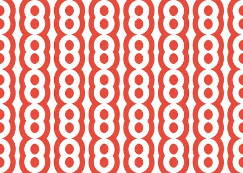 Seamless geometric pattern design illustration. Background texture. In red, w Stock Illustration