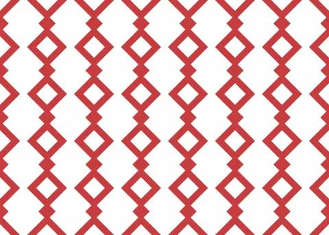 Seamless geometric pattern design illustration. Background texture. In red, w Stock Illustration