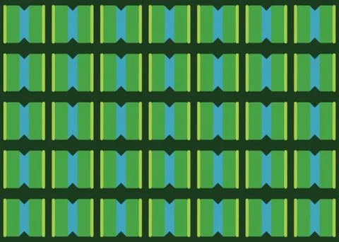 Seamless geometric pattern design illustration. Background texture. In green, Stock Illustration