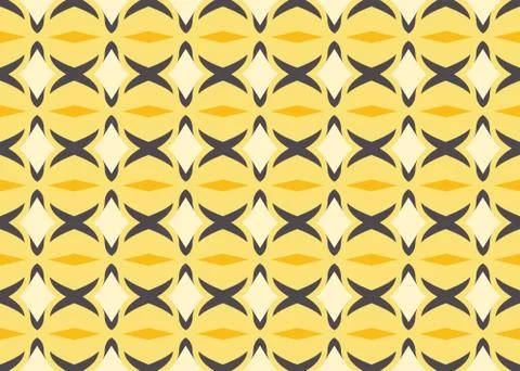 Seamless geometric pattern design illustration. Background texture. In yellow Stock Illustration