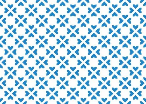 Seamless geometric pattern design illustration. Background texture. In blue,  Stock Illustration