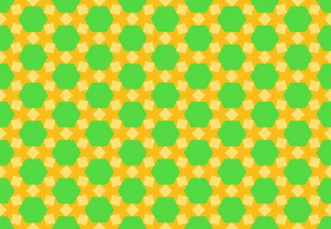 Seamless geometric pattern design illustration. Background texture. In green, Stock Illustration