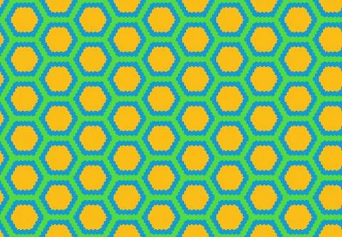 Seamless geometric pattern design illustration. Background texture. In yellow Stock Illustration