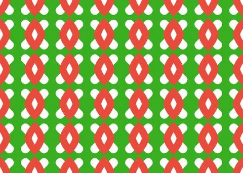 Seamless geometric pattern design illustration. Background texture. In red, g Stock Illustration