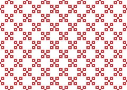 Seamless geometric pattern design illustration. Background texture. In red, w Stock Illustration