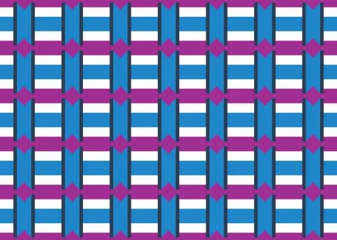 Seamless geometric pattern design illustration. Background texture. In blue,  Stock Illustration