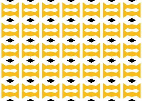 Seamless geometric pattern design illustration. Background texture. In yellow Illustrazione stock
