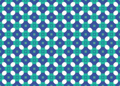 Seamless geometric pattern design illustration. Background texture. In blue,  Stock Illustration