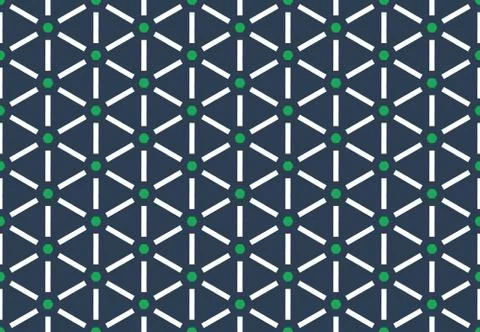Seamless geometric pattern design illustration. Background texture. In blue,  Stock Illustration