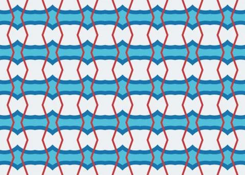Seamless geometric pattern design illustration. Background texture. In blue,  Stock Illustration