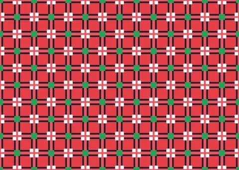 Seamless geometric pattern design illustration. Background texture. In red, g Stock Illustration