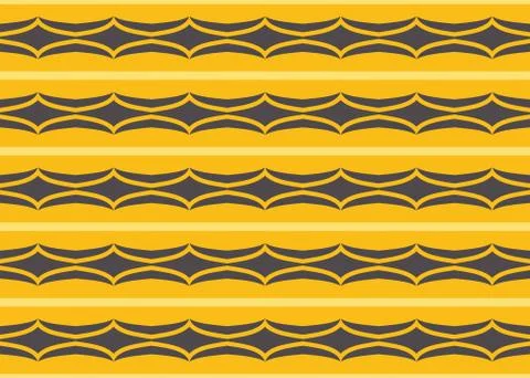 Seamless geometric pattern design illustration. Background texture. In yellow Stock Illustration