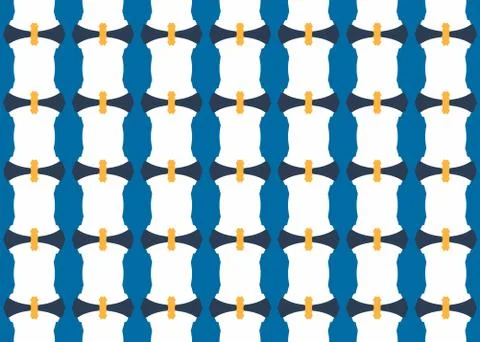 Seamless geometric pattern design illustration. Background texture. In blue,  Stock Illustration