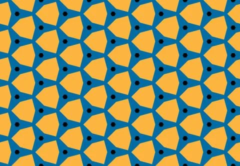 Seamless geometric pattern design illustration. Background texture. In yellow Stock Illustration