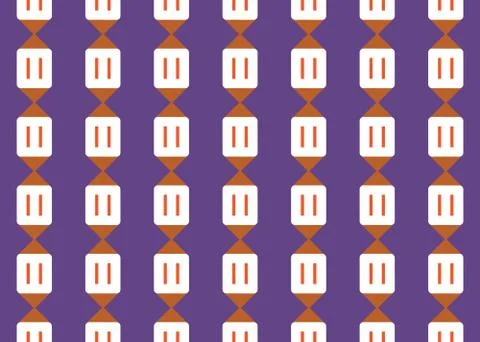 Seamless geometric pattern design illustration. Background texture. In purple Stock Illustration