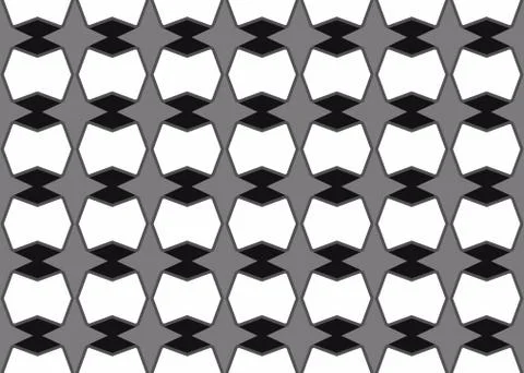 Seamless geometric pattern design illustration. Background texture. In black, Stock Illustration