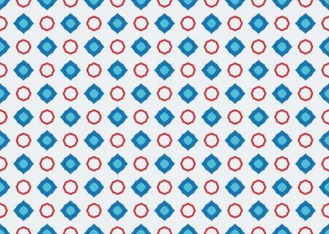 Seamless geometric pattern design illustration. Background texture. In blue,  Illustrazione stock