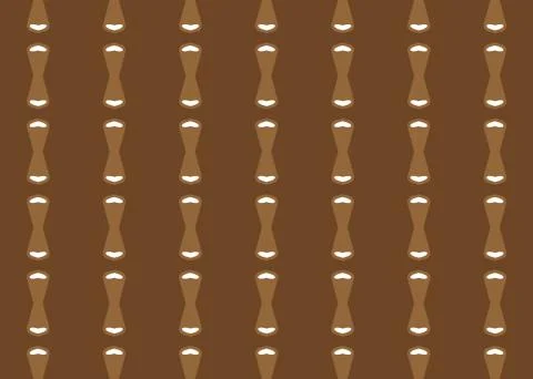 Seamless geometric pattern design illustration. Background texture. In brown, Stock Illustration