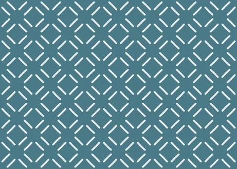 Seamless geometric pattern design illustration. Background texture. In blue,  Illustrazione stock