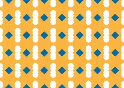 Seamless geometric pattern design illustration. Background texture. In yellow Stock Illustration