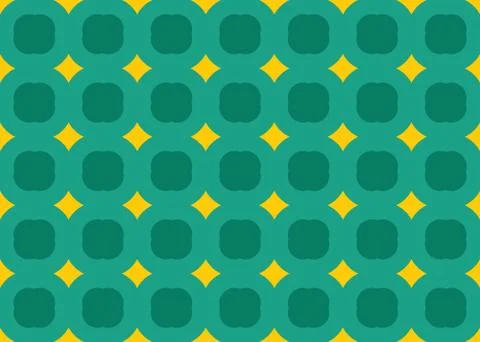 Seamless geometric pattern design illustration. Background texture. In green, Illustrazione stock