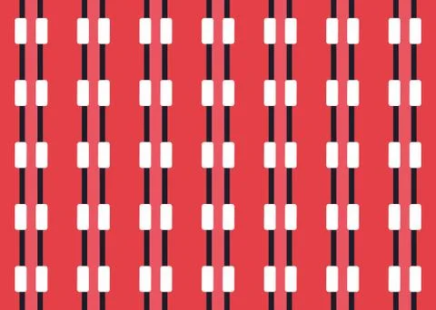 Seamless geometric pattern design illustration. Background texture. In red, b Stock Illustration