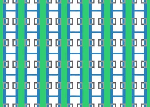 Seamless geometric pattern design illustration. Background texture. In blue,  Illustrazione stock