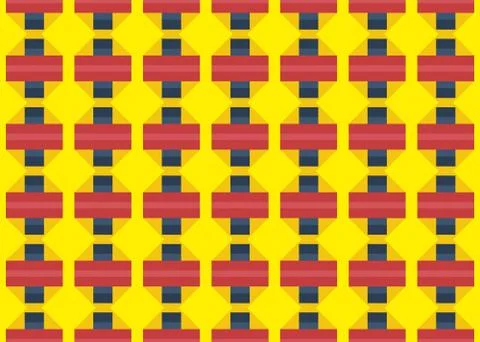 Seamless geometric pattern design illustration. Background texture. In yellow Stock Illustration