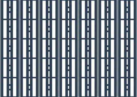 Seamless geometric pattern design illustration. Background texture. In blue,  Stock Illustration