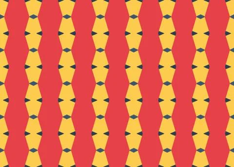Seamless geometric pattern design illustration. Background texture. In red, b Stock Illustration