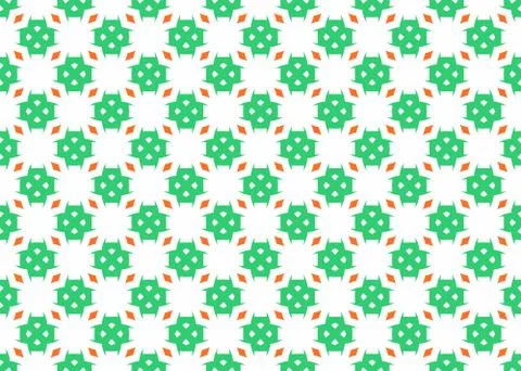 Seamless geometric pattern design illustration. Background texture. In green, Illustrazione stock