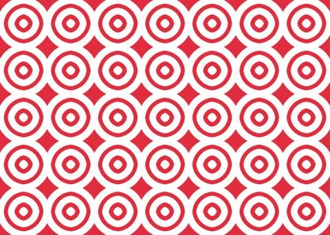 Seamless geometric pattern design illustration. Background texture. In red, w Stock Illustration