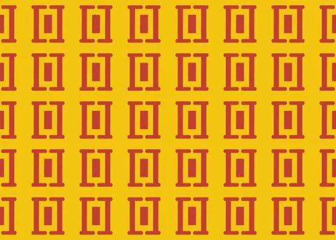 Seamless geometric pattern design illustration. Background texture. In yellow Stock Illustration
