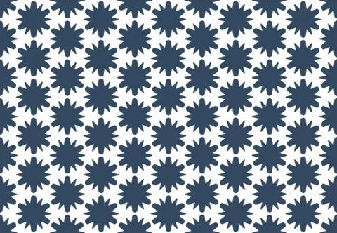 Seamless geometric pattern design illustration. Background texture. In blue,  Stock Illustration