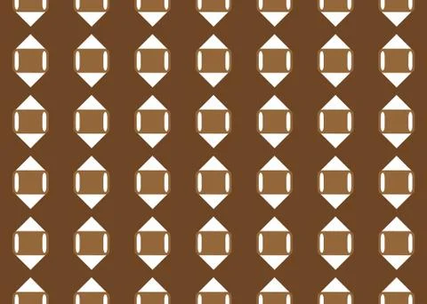 Seamless geometric pattern design illustration. Background texture. In brown, Stock Illustration