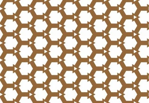 Seamless geometric pattern design illustration. Background texture. In brown, Stock Illustration