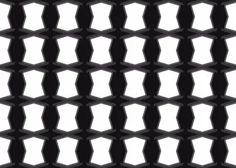Seamless geometric pattern design illustration. Background texture. In black, Stock Illustration