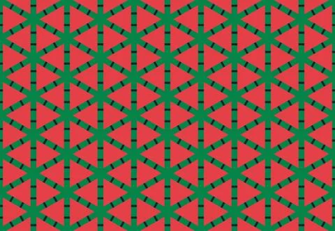 Seamless geometric pattern design illustration. Background texture. In red, y Stock Illustration
