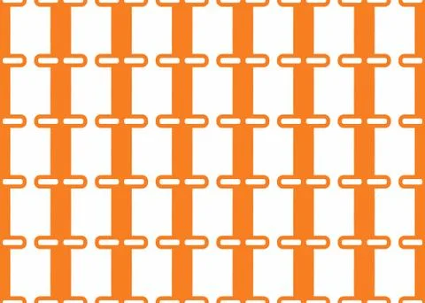 Seamless geometric pattern design illustration. Background texture. In orange Stock Illustration