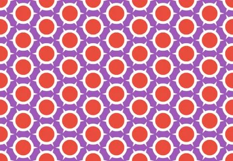 Seamless geometric pattern design illustration. Background texture. In red, w Illustrazione stock