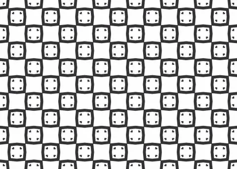 Seamless geometric pattern design illustration. Background texture. In black, Stock Illustration