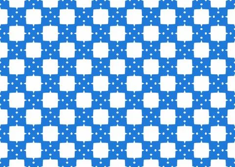 Seamless geometric pattern design illustration. Background texture. In blue,  Stock-Illustration