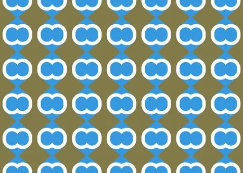 Seamless geometric pattern design illustration. Background texture. In blue,  Stock Illustration